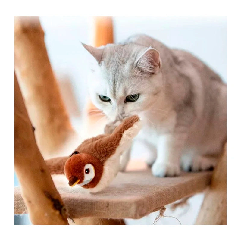 PÁJARO ELÉCTRICO ALETEADOR PARA GATOS