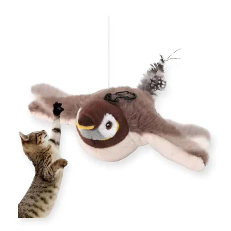 PÁJARO ELÉCTRICO ALETEADOR PARA GATOS